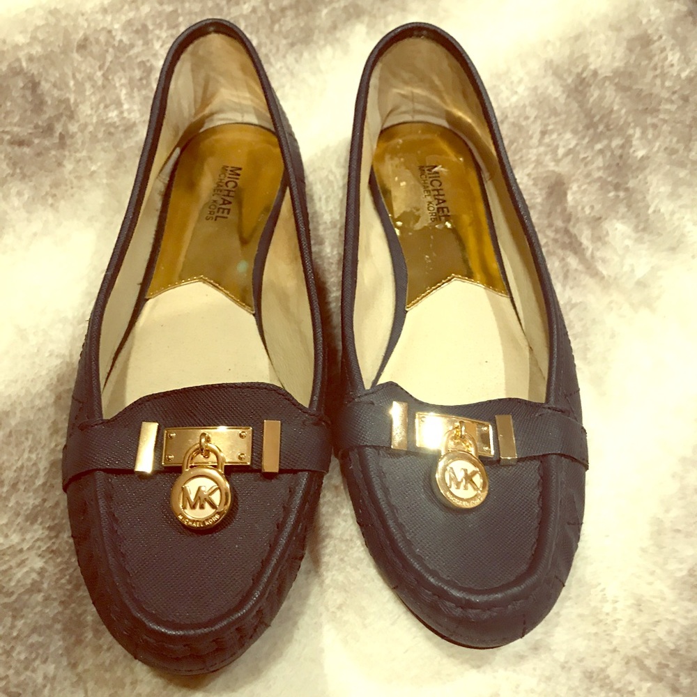 Michael Kors navy blue loafers
